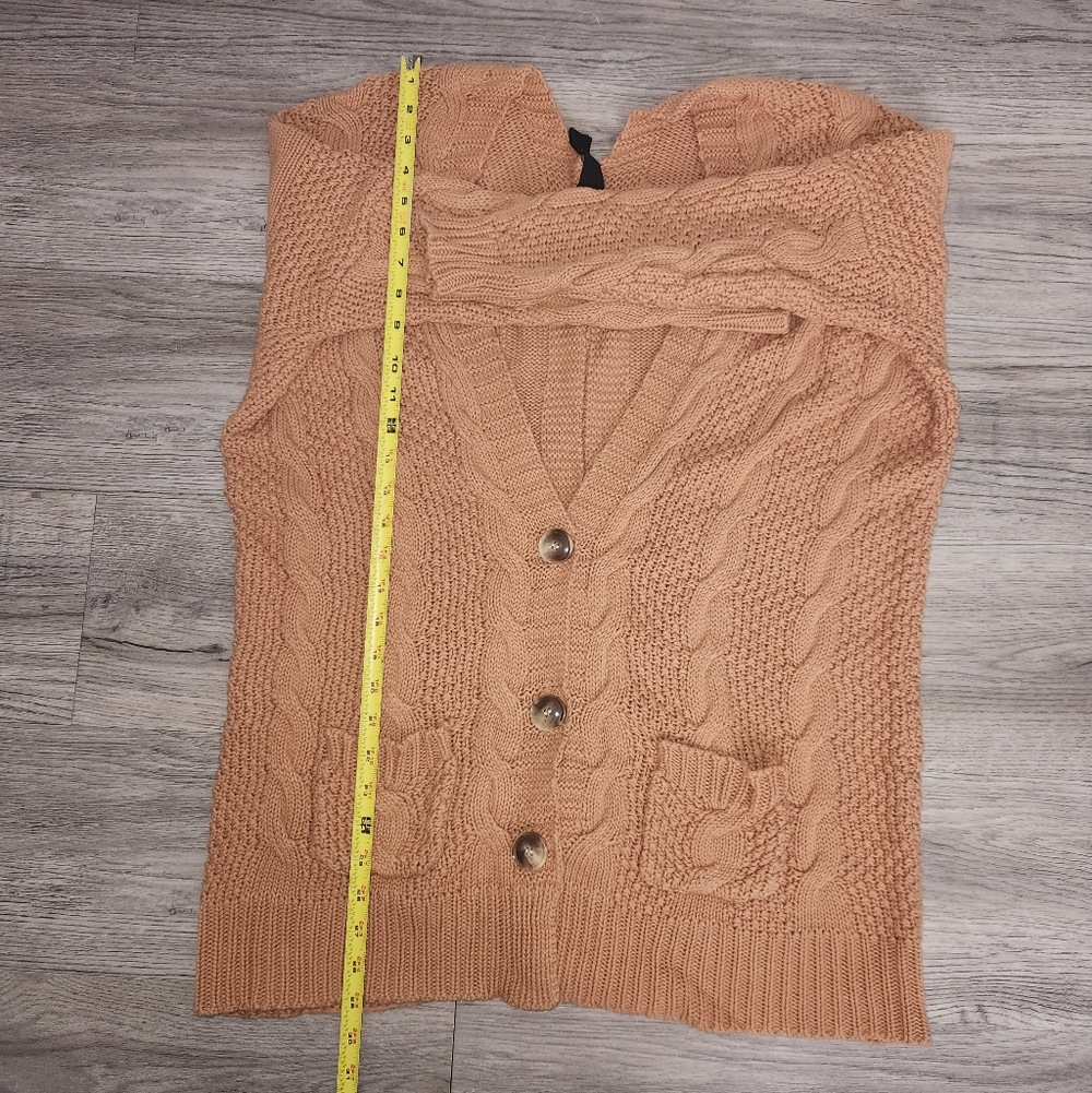 Womens Agnes + Dora Caramel Long sleeve Cardigan | Medium - Picture 7 of 8